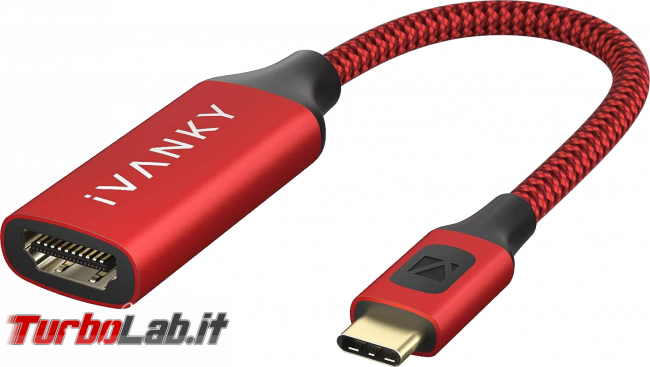 [guida] notebook USB Type-C monitor HDMI: come collegare PC portatile TV schermo esterno - adattatore USB Type-C hdmi
