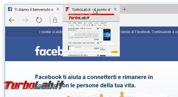 Guida novità Microsoft Edge, aggiornamento novembre (autunno 2015) - windows 10.1 edge anteprima schede