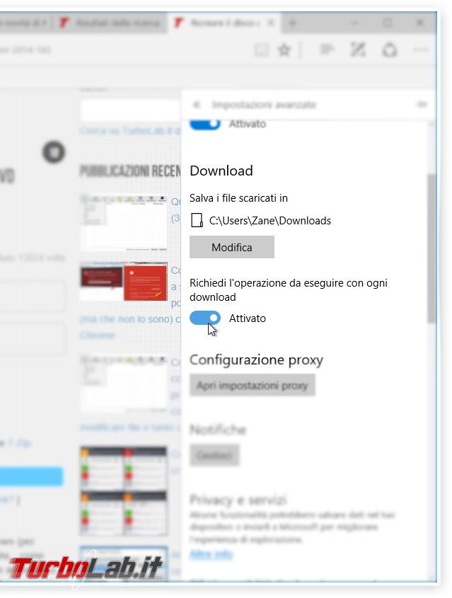 Guida novità Microsoft Edge Windows 10 &quot;Anniversary Update&quot; (versione 1607, &quot;Redstone&quot;) - microsoft edge windows 10 1607 opzioni download
