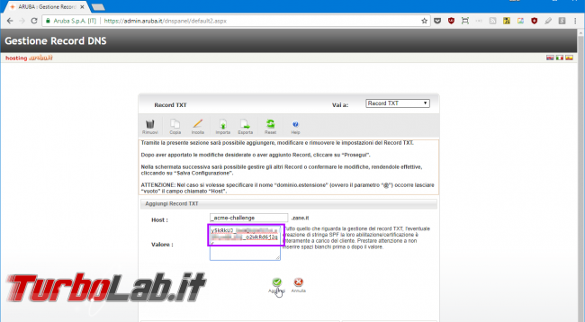 Guida ottenere certificato HTTPS &quot;wildcard&quot; gratis Let's Encrypt (*.miosito.com) - Mobile_zShot_1532900817