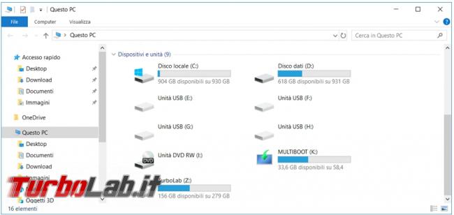 Guida: ottimizzare look &quot;Esplora file&quot; Windows 10