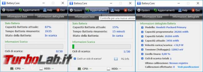 Guida PC portatile: 4 programmi visualizzare stato salute batteria