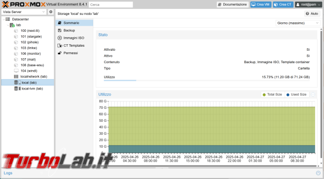 Guida Proxmox: come ridurre volume local ampliare local-lvm (ridimensionare partizioni senza perdere dati)