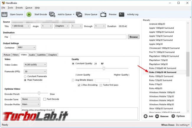 Guida Rapida ripping: Come usare Handbrake pochi clic
