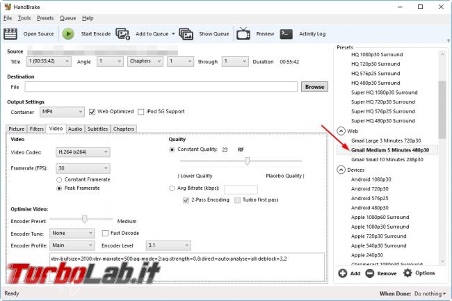 Guida Rapida ripping: Come usare Handbrake pochi clic