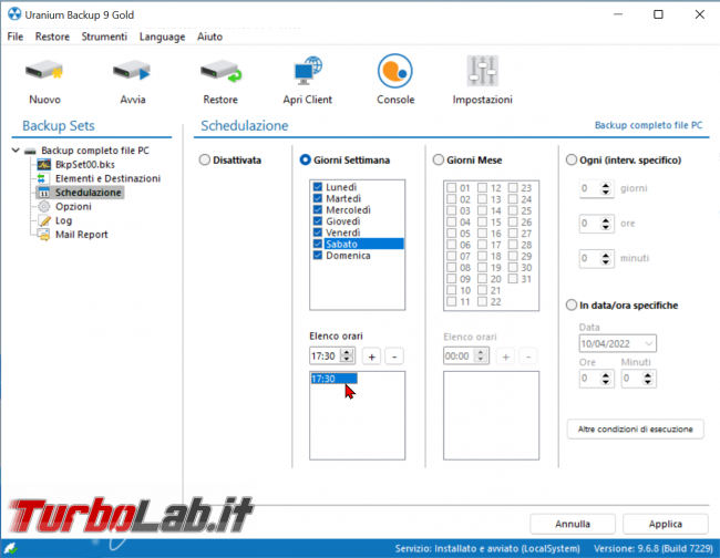 Guida rapida Uranium Backup: gestione sicura super-personalizzabile copie sicurezza (video) - zShotVM_1649597478