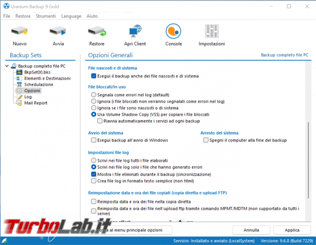 Guida rapida Uranium Backup: gestione sicura super-personalizzabile copie sicurezza (video) - zShotVM_1649597875