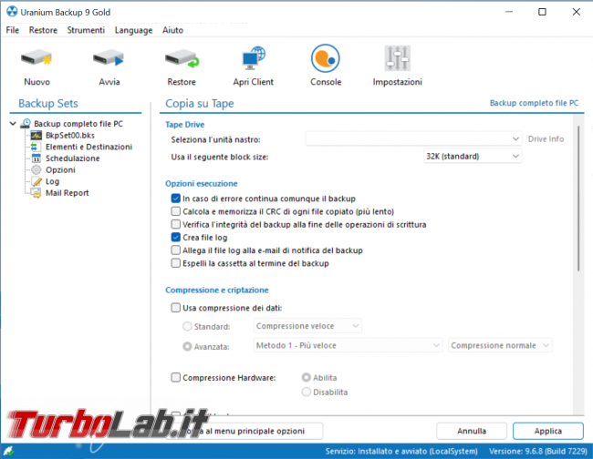 Guida rapida Uranium Backup: gestione sicura super-personalizzabile copie sicurezza (video) - zShotVM_1649598566