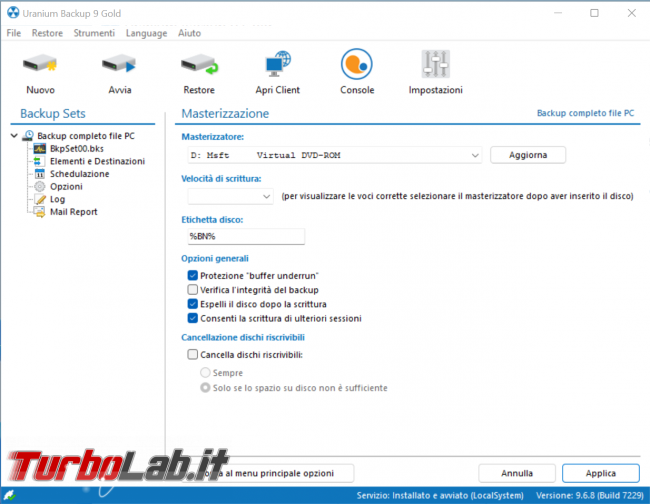 Guida rapida Uranium Backup: gestione sicura super-personalizzabile copie sicurezza (video) - zShotVM_1649598867