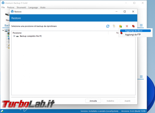 Guida rapida Uranium Backup: gestione sicura super-personalizzabile copie sicurezza (video) - zShotVM_1649610708