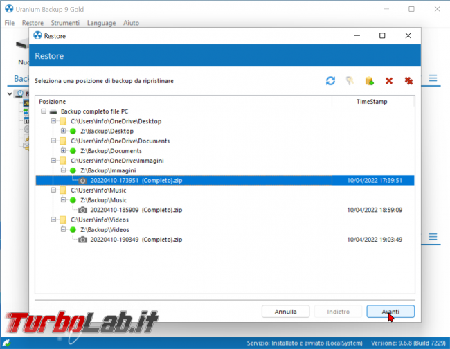 Guida rapida Uranium Backup: gestione sicura super-personalizzabile copie sicurezza (video) - zShotVM_1649610997