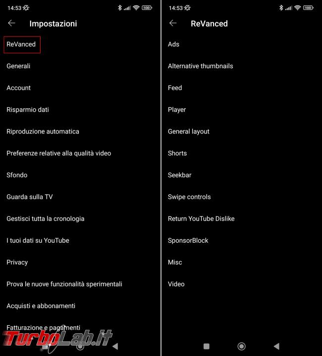 GUIDA ReVanced Manager 2024: Youtube senza sponsor pubblicità funzionalità aggiuntive - revanced_manager_4