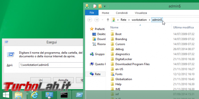 Guida: ri-abilitare condivisioni amministrative (ADMIN$, C$) Windows 10 - condivisione amministrativa ADMIN