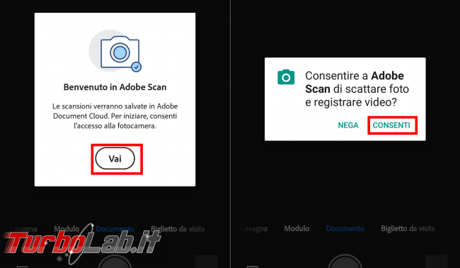 Guida scanner Android: come scannerizzare fogli telefono Adobe Scan (alternativa CamScanner)