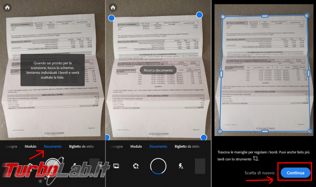 Guida scanner Android: come scannerizzare fogli telefono Adobe Scan (alternativa CamScanner)