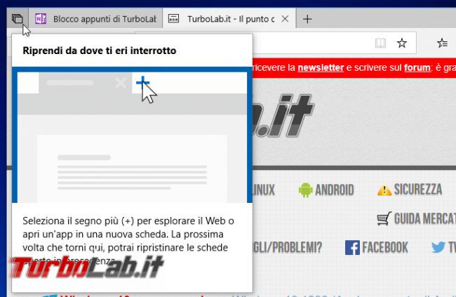 Guida Set (&quot;tab&quot;) Windows 10: come usare nuova interfaccia schede
