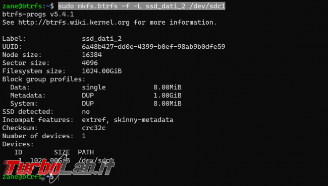 Guida Ubuntu: come unire 2 3 SSD HDD creare unico disco alta capacità (Storage Pool Btrfs)