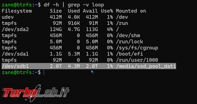 Guida Ubuntu: come unire 2 3 SSD HDD creare unico disco alta capacità (Storage Pool Btrfs)