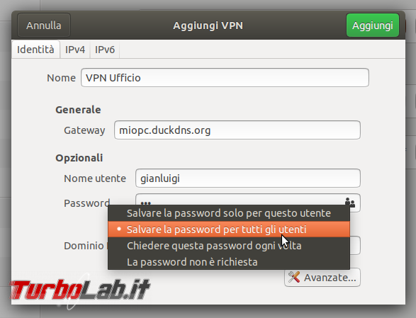 Guida Ubuntu VPN: come connettere PC portatile Ubuntu VPN aziendale