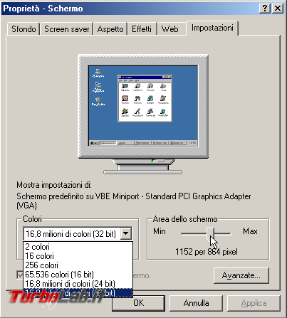 Guida VirtualBox: installare/configurare Windows 95/98/ME driver video funzionante ed alta risoluzione (macchina virtuale VM)