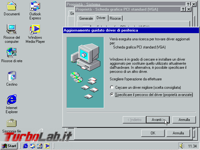 Guida VirtualBox: installare/configurare Windows 95/98/ME driver video funzionante ed alta risoluzione (macchina virtuale VM) - VirtualBox_Windows ME_30_09_2017_11_34_58