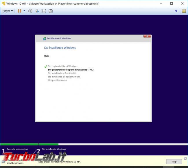 Guida VMware Player 14 - virtualizzazione gratuita facile tutti