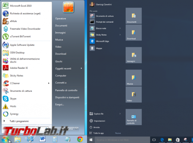 Guida Windows 10: 10 trucchi personalizzare menu Start