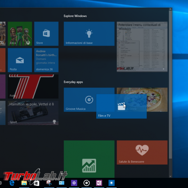 Guida Windows 10: 10 trucchi personalizzare menu Start