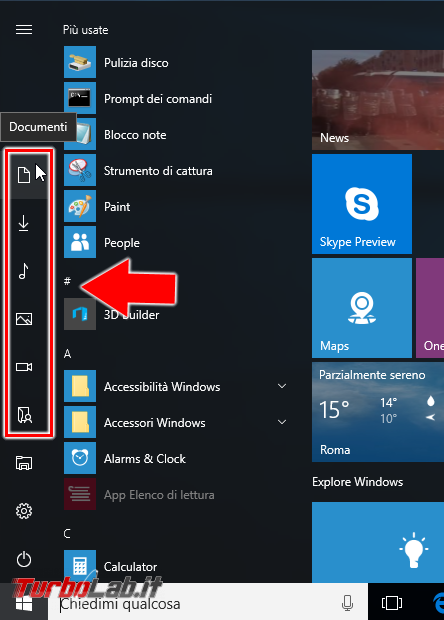 Guida Windows 10: 10 trucchi personalizzare menu Start