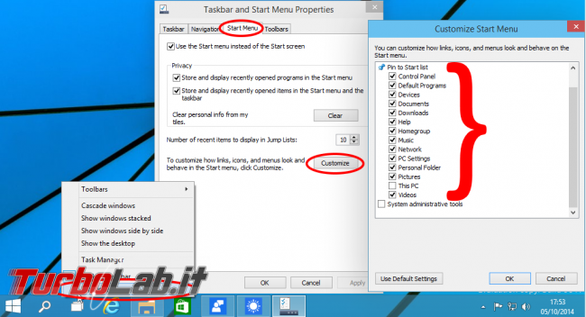 Guida Windows 10: 10 trucchi personalizzare menu Start - windows 10 start menu add special