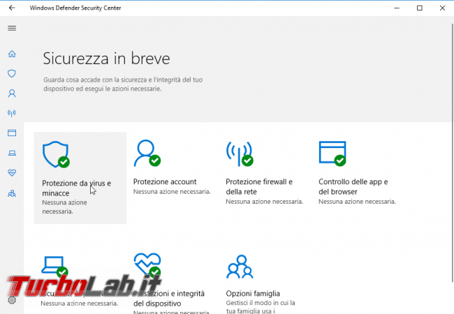 Guida Windows 10: attivare secondo antivirus grazie Analisi periodica Windows Defender