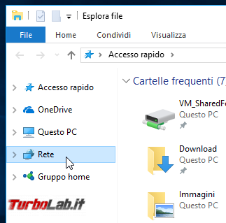 Guida Windows 10: come accedere cartelle condivise rete locale (LAN)