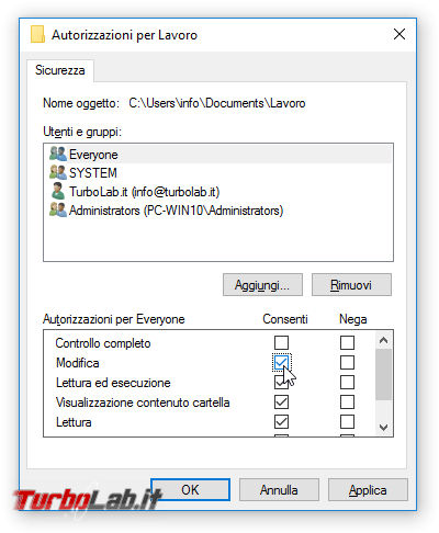 Guida Windows 10: come condividere file cartelle rete locale (LAN)