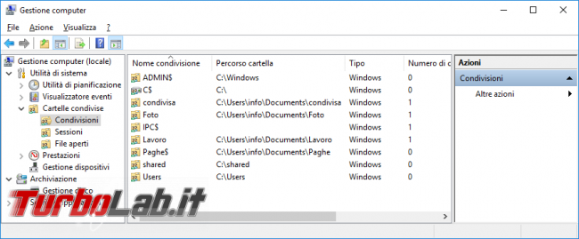 Guida Windows 10: come condividere file cartelle rete locale (LAN)