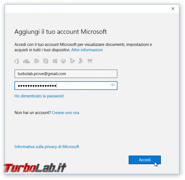 Guida Windows 10: come diventare &quot;Windows Insider&quot; ricevere aggiornamenti anteprima - windows 10 microsoft account login 02