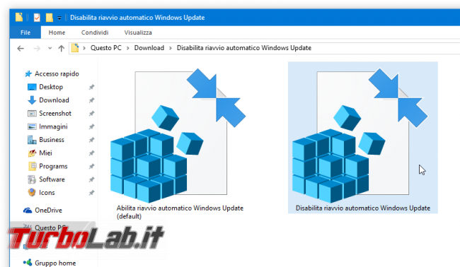 Guida Windows 10: come impedire riavvio automatico installazione aggiornamenti - registri Disabilita riavvio automatico Windows Update