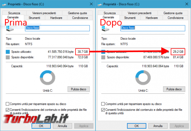 Guida Windows 10: come pulire disco / SSD liberare spazio automaticamente Sensore memoria (Storage sense)