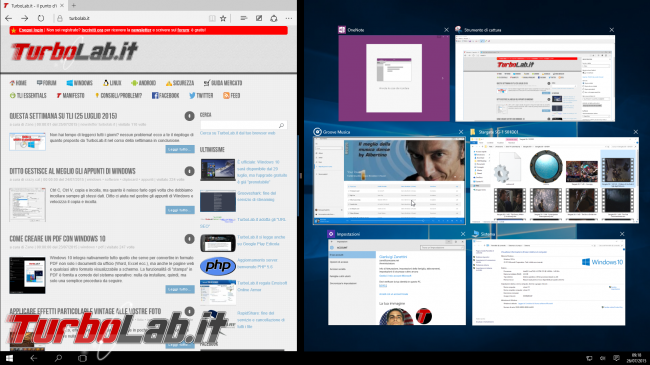 Guida Windows 10: cos'è &quot;Modalità tablet&quot; (&quot;Continuum&quot;) come attivarla - tablet mode desktop
