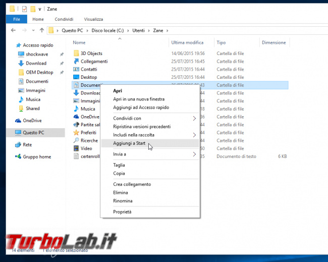 Guida Windows 10: ripristinare menu Start Windows 7