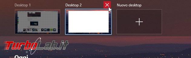 Guida Windows 10: utilizzare meglio Desktop Virtuali (&quot;Virtual Desktop&quot;) &quot;Visualizzazione attività&quot; (&quot;Task view&quot;)