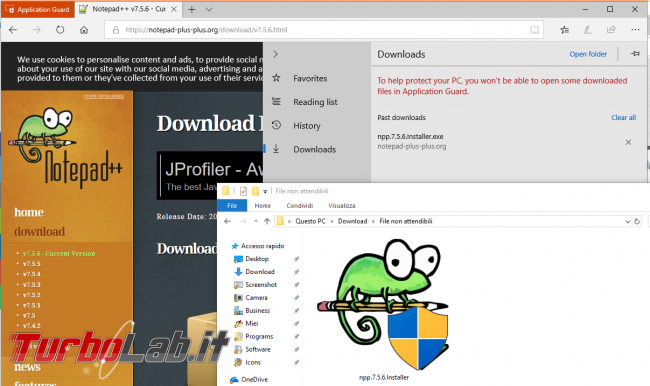 Guida Windows Defender Application Guard: come attivare/consentire copia-incolla, Preferiti, stampa download Microsoft Edge