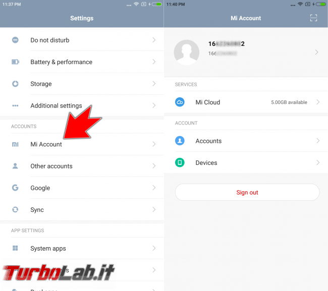 Guida Xiaomi Mi, Redmi, Note, Pro: come ottenere codice MIUI.com sbloccare (unlock) bootloader Android, senza errore Couldn't verify device - Current account is different from the account info on the device - Screenshot_2017-02-01-23-37-41-837_com.android.settings