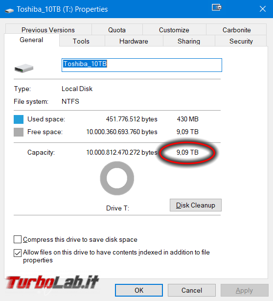 hard disk 10 terabyte NAS PC: recensione prova Toshiba N300 10TB