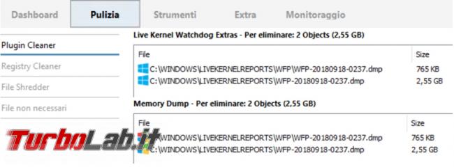 HDCleaner tutto fare pulizia, manutenzione raccolta informazioni computer