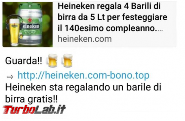 Heineken regala barili birra: è truffa! - FrShot_1585808284