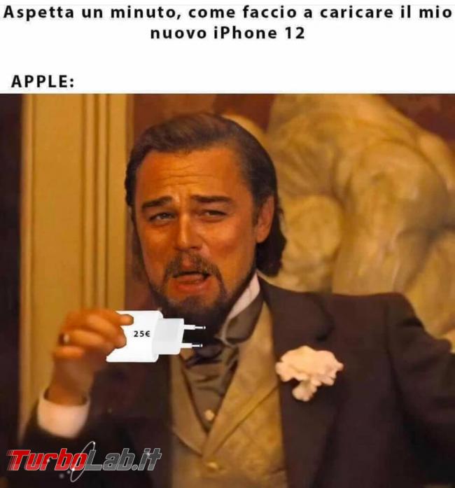 Humour meme informatici, programmatori smanettoni - caricatore iphone 12