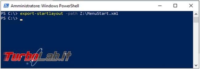 Impedire modifiche menu Start Windows 10
