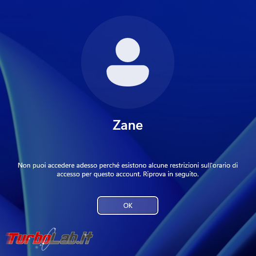Impostare limite orario utilizzo computer account locali Windows
