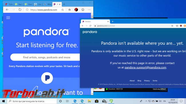 Impressioni prova PureVPN: velocità sicurezza buon servizio VPN anonimo, BitTorrent
