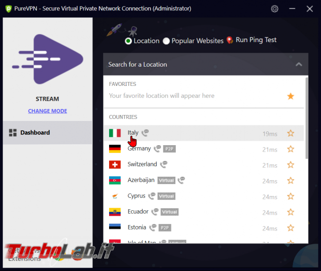 Impressioni prova PureVPN: velocità sicurezza buon servizio VPN anonimo, BitTorrent - zShotVM_1570730825